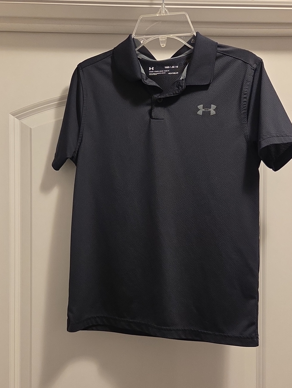 Under Armour Boy's Black Performance Polo Shirt